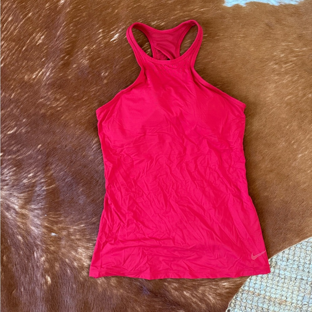 Women's Red Nike Racerback Tank Top